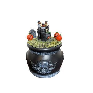 Celebrate Halloween Scene with Animated Cauldron